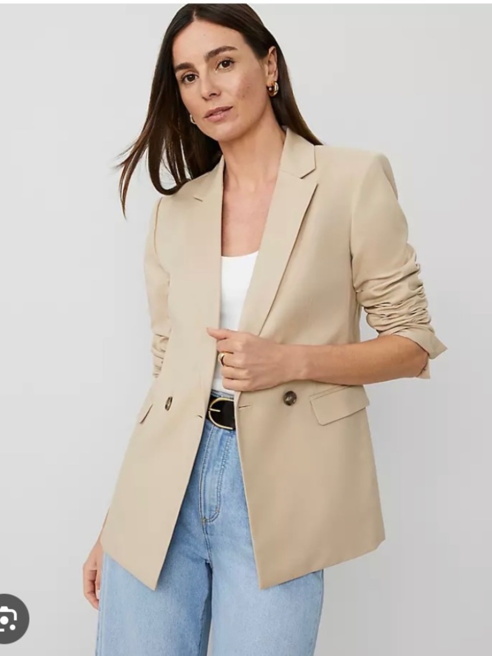 Ann Taylor Tan Blazer Size 12 NWT